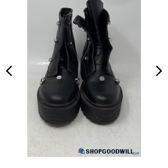 Azalea wang Pollux black ankle boots no laces - Picture 4 of 8